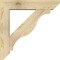 Ekena Millwork Funston Slat Rough Sawn Bracket w/ Offset Brace, Douglas Fir, 6"W x 26"D x 26"H BKT0604X26X26FST06RDF - alternate 4